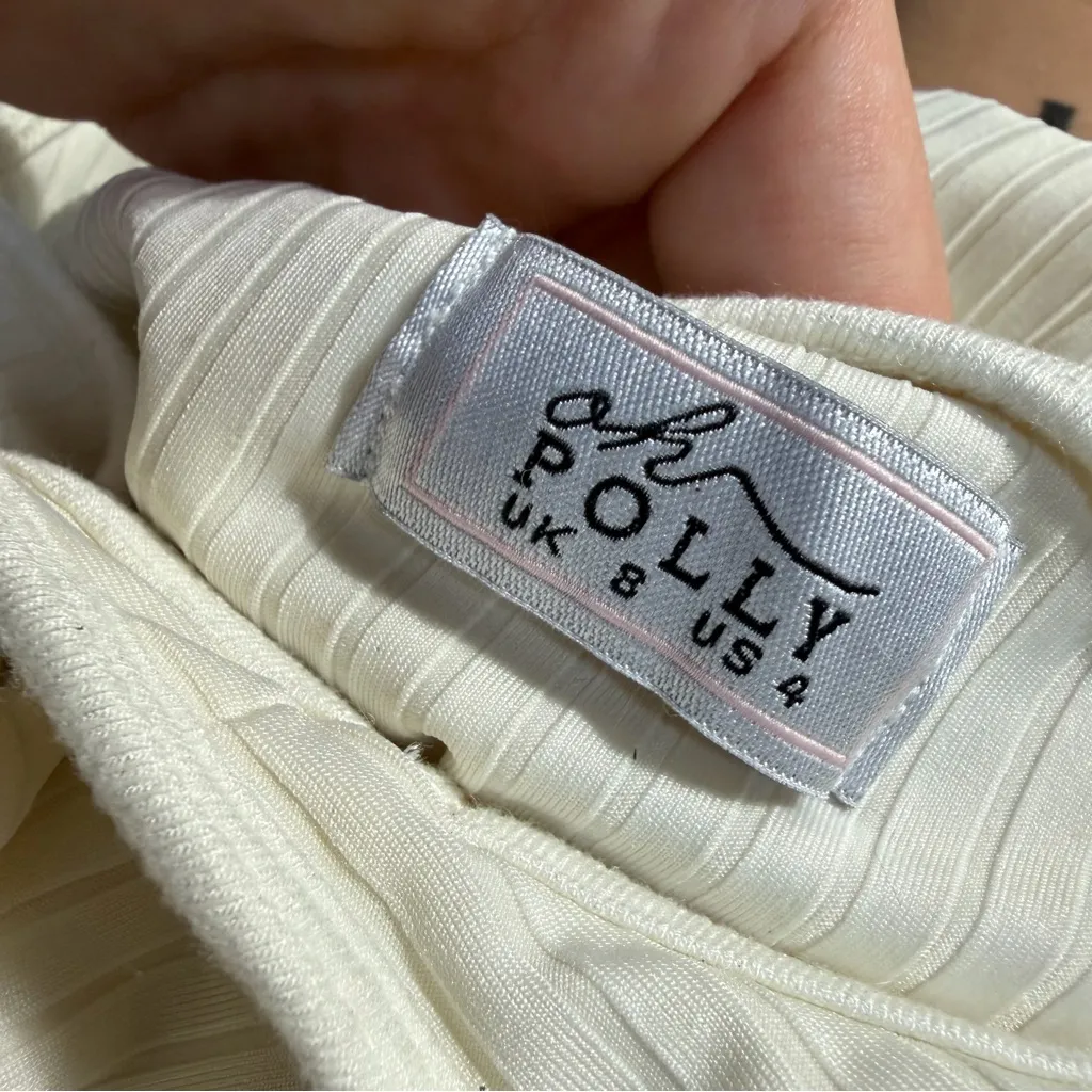 Oh Polly Ribbed Sleeveless Midi Dress Size 4 - Image 10