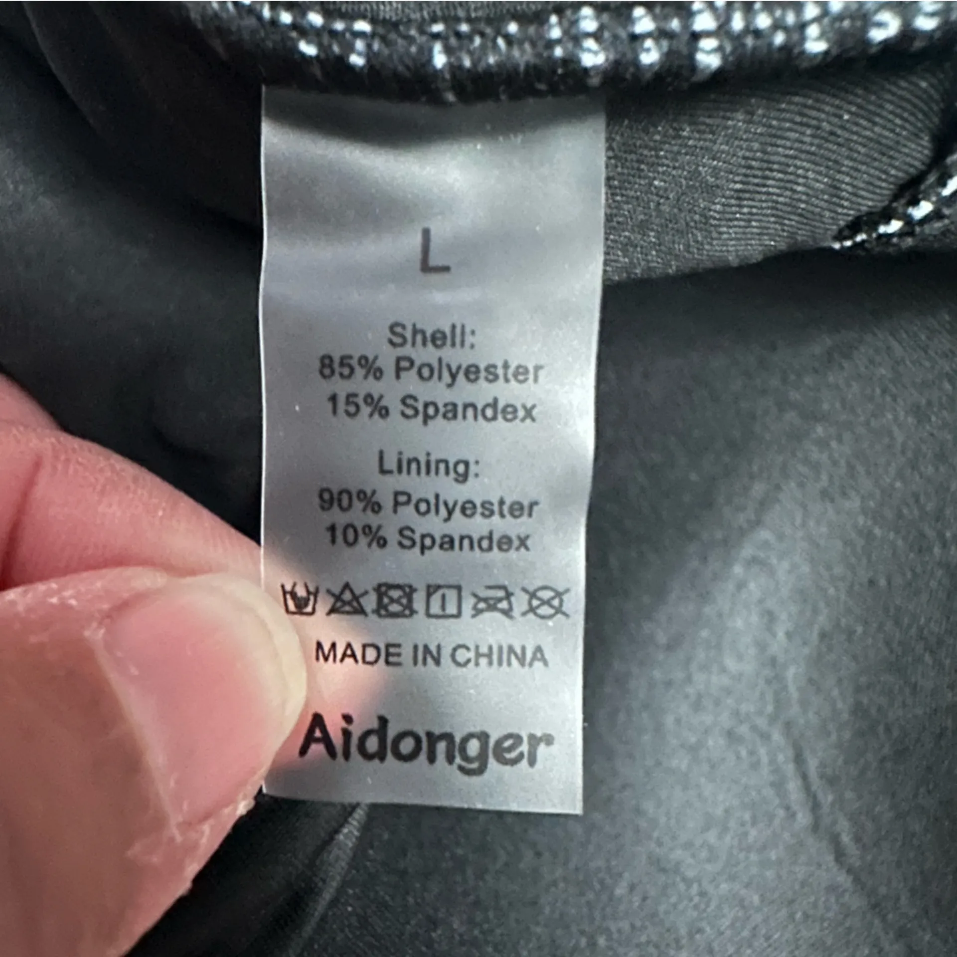 Chic Black and White Polka Dot One Piece Swimsuit Size L - Image 3