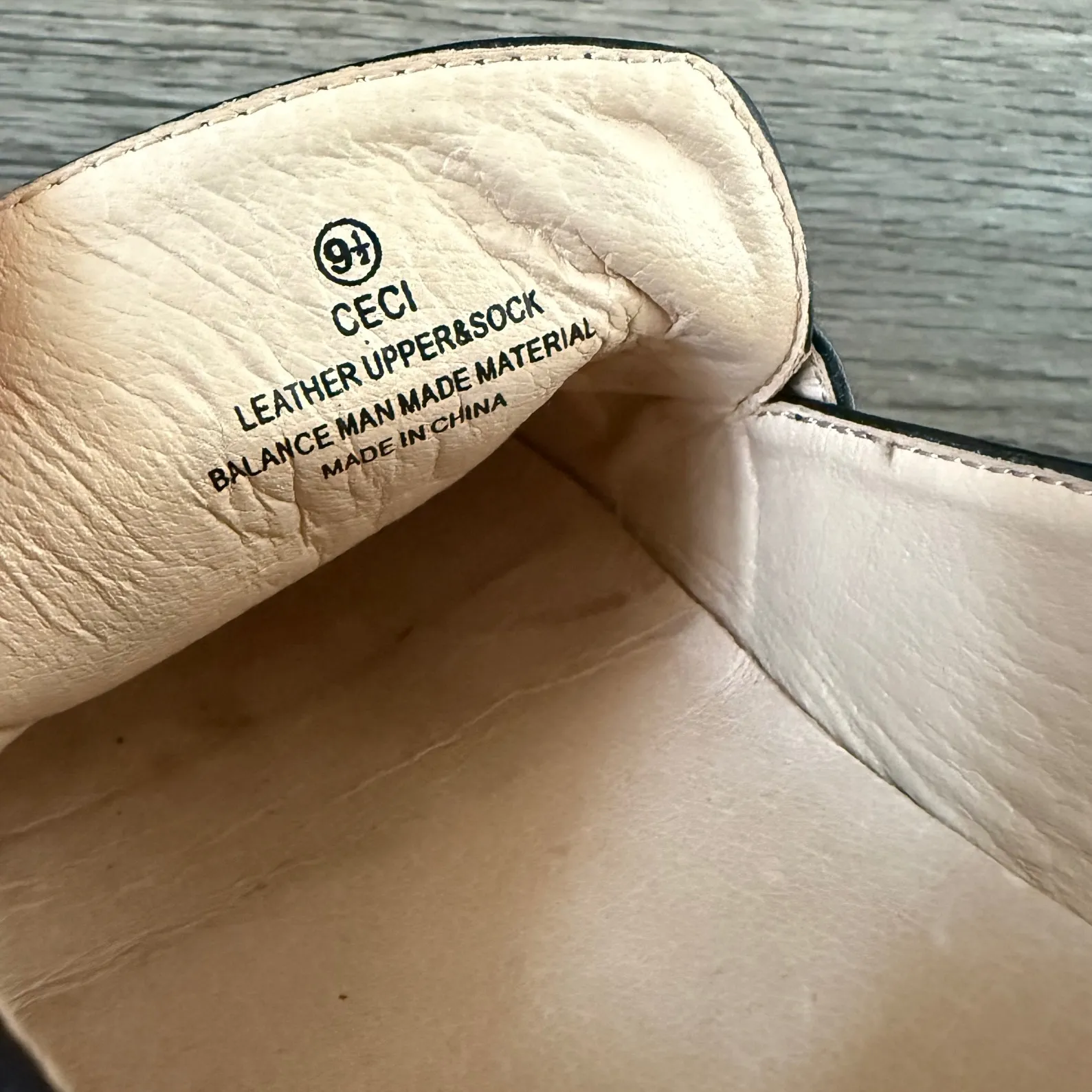 Catherine Malandrino Ceci Black‎ Leather Pearl Embellished Loafer Shoes Size 9.5 - Image 9