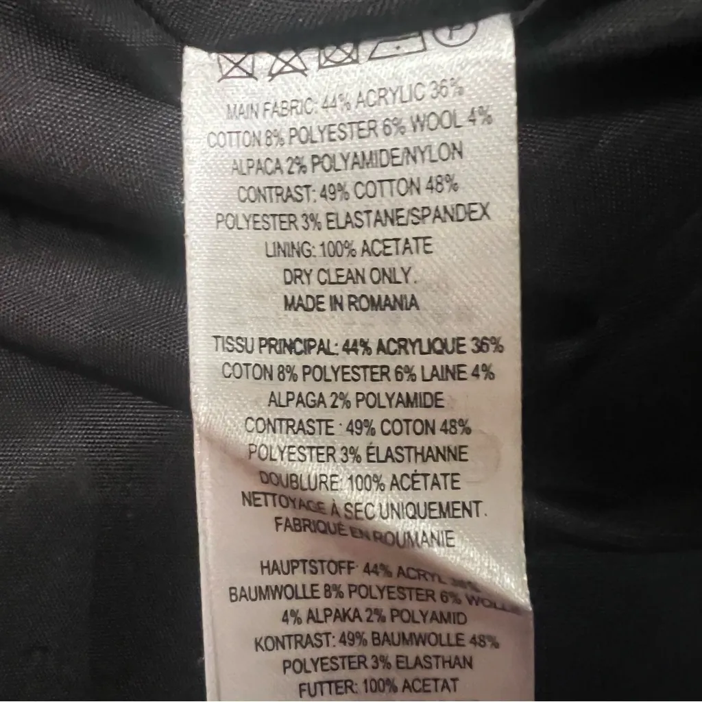 French Connection Multi-Color Tweed‎ w/ Black Contrast A-Line Mini Skirt Size 6 - Image 13