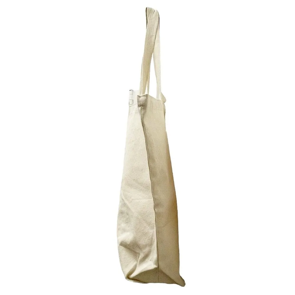 Chris Stapleton All American Road Show Cotton Canvas Large Tote Bag Cream VIP Red - Image 5