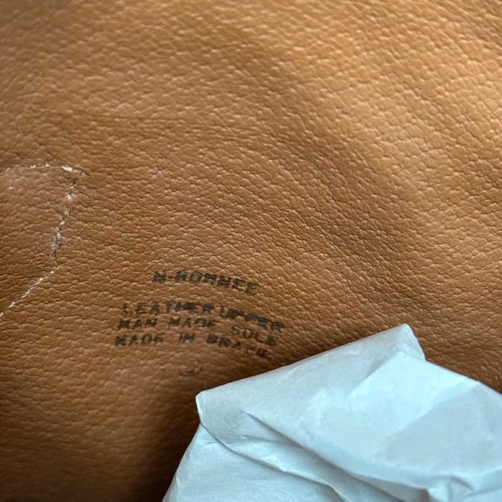 Vintage Nine West Romnee Lizard Pointed Toe Western Leather Boots in Brown 7.5 - Image 7