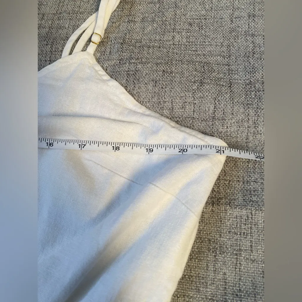 J.Crew Linen cami dress Knee Length Women Size XL, summer vacation brunch - Image 8