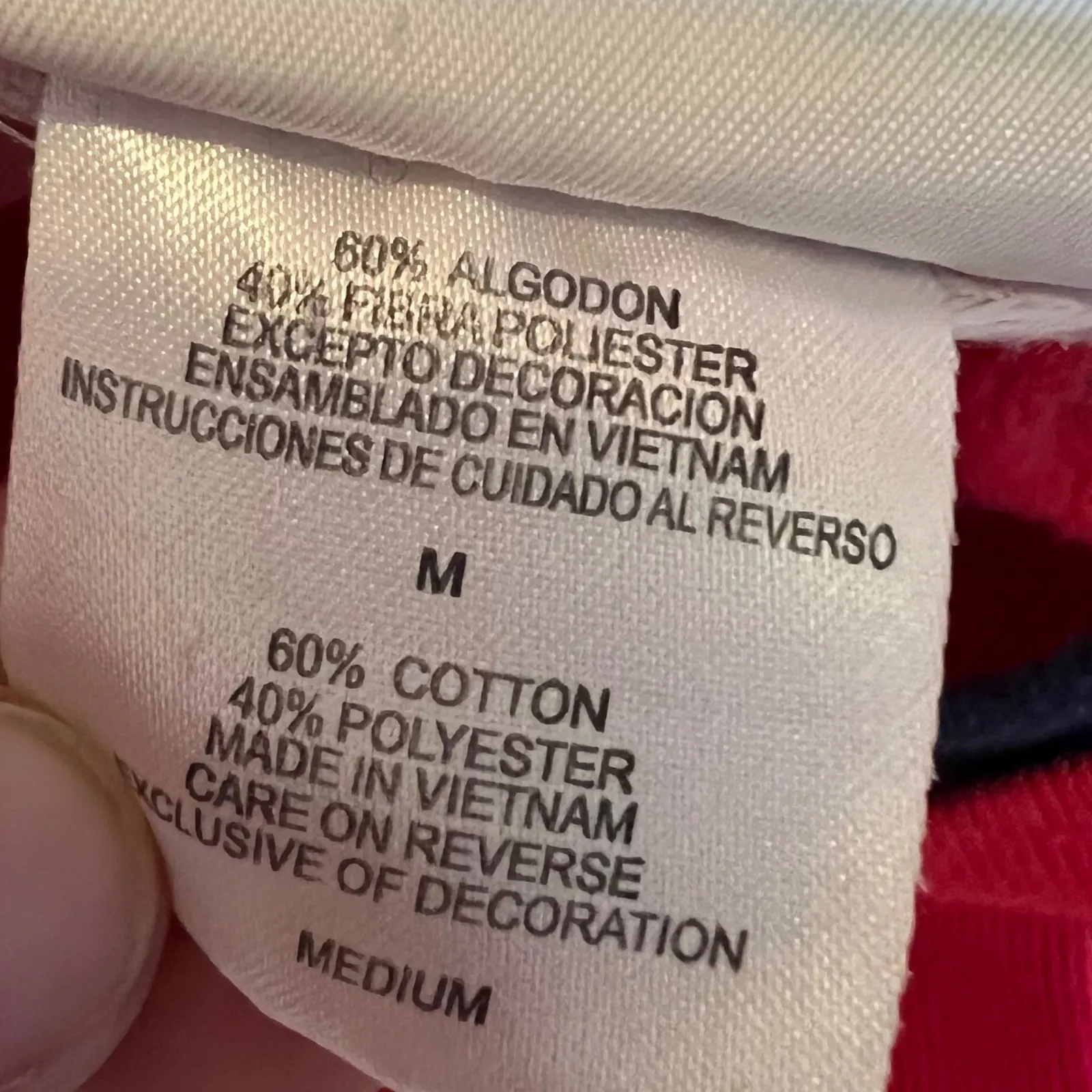 Vintage Christmas Sweatshirt Womens Medium Red Holidays Grandkids Bright - Image 5