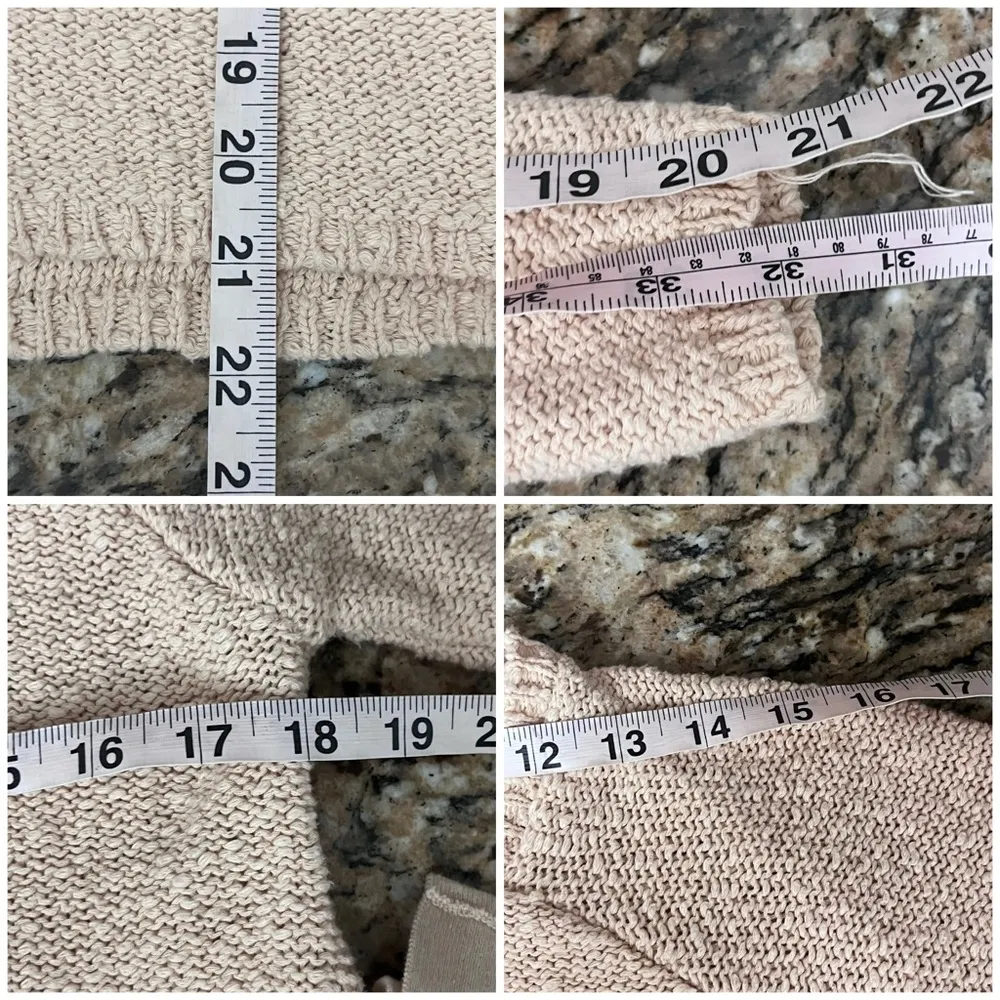 Black Swan Peach Crochet Open Knit Sweater XS | Hand Crafted Coquette Cottage - Image 6