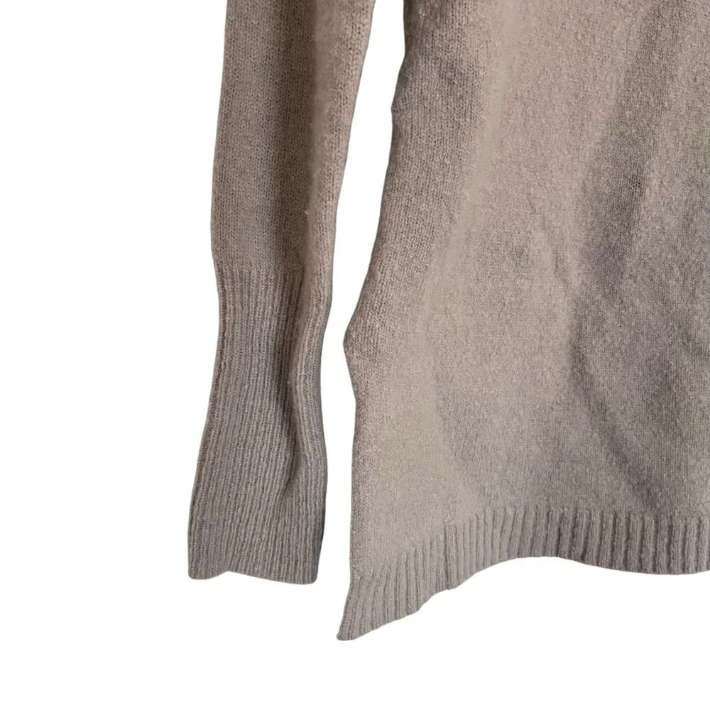 Robert Rodriguez Black Leather Beige Knit Mixed Media Motorcycle Jacket Size S - Image 5