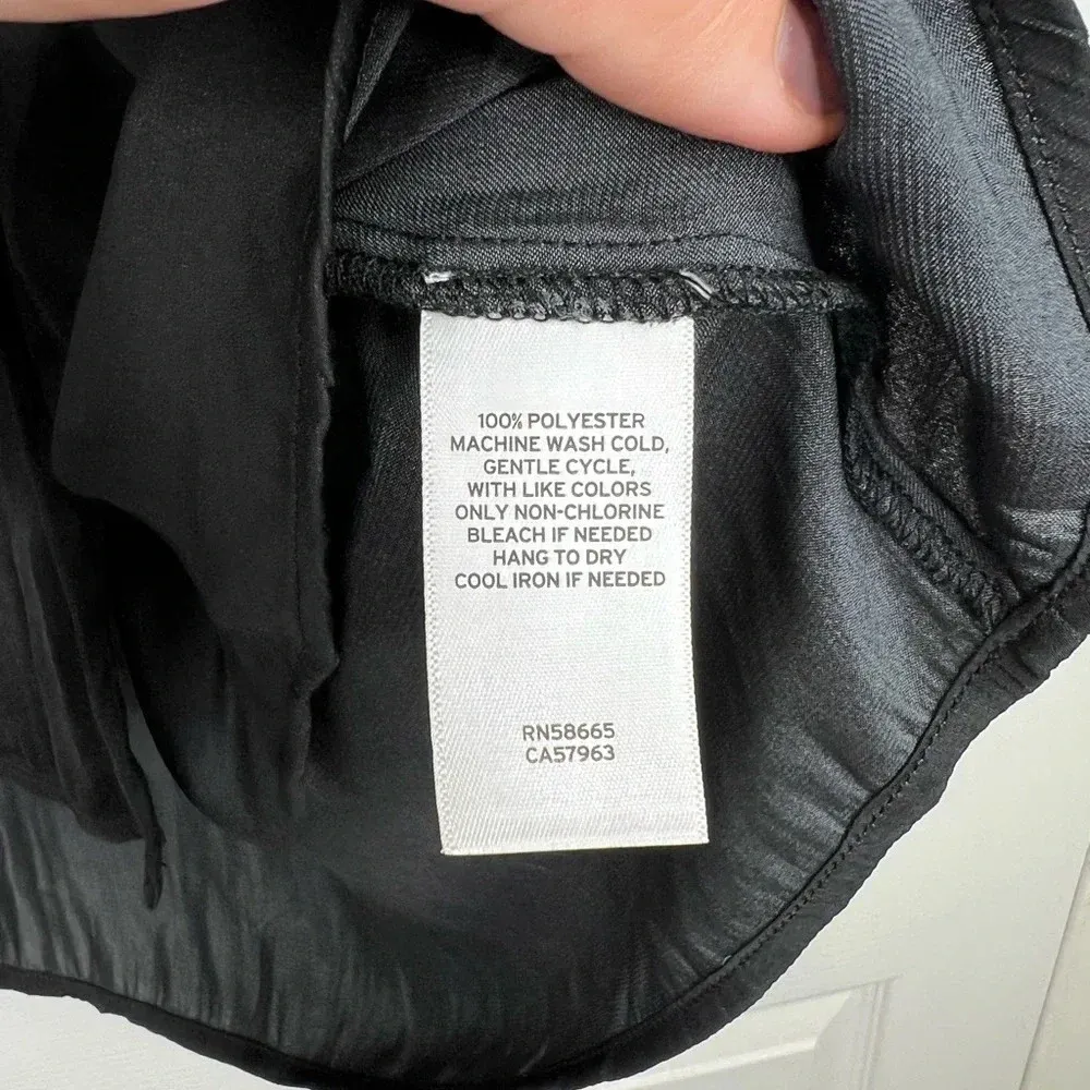 Treasure & Bond Black V-Neck Long Sleeve Blouse Button Front Size S - Image 11