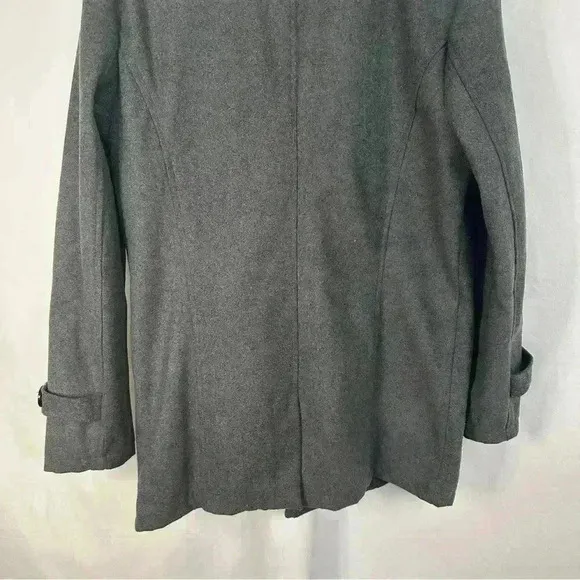 NWT Coat Jacket Button Up Front Pockets‎ Snap Button Collar Womens Size XL Gray - Image 9
