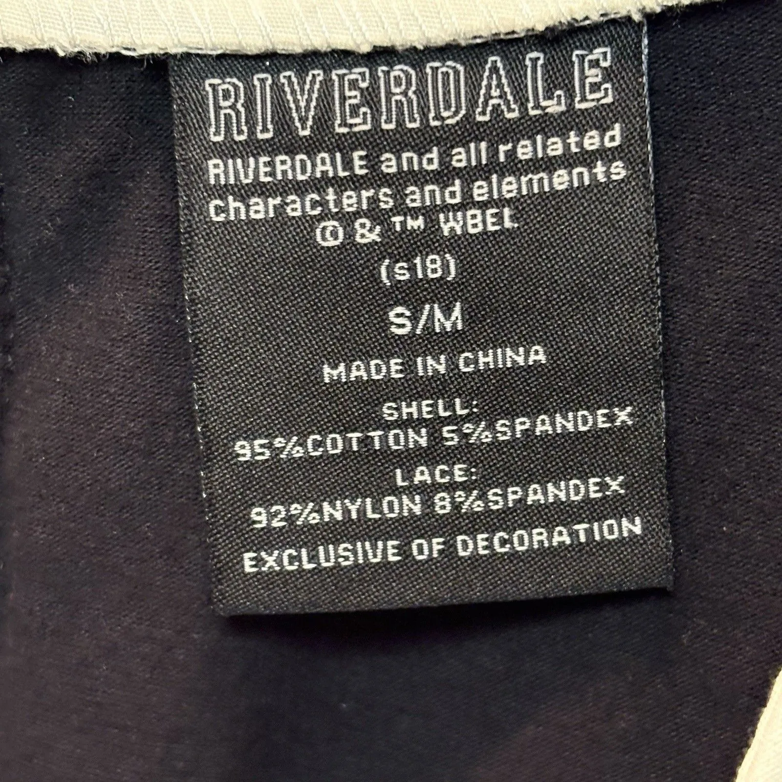 Riverdale Veronica Lace Cosplay Collared Mini Dress Size S/M Black Retro Size M - Image 4