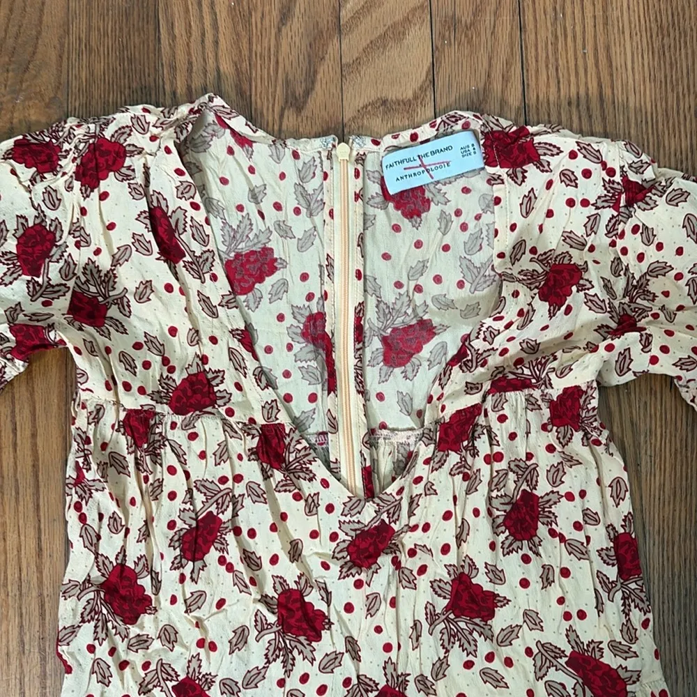 Anthropologie x Faithfull Melia Midi Dress size 4 Small‎ - Image 6