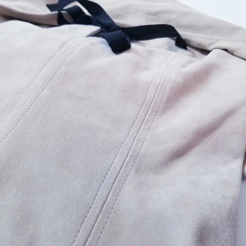 RARE Alexis 100% Genuine Leather Suede Belted Halter Dress with Side pockets - Image 12