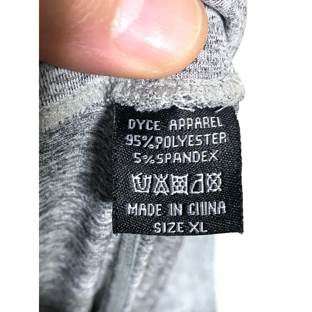 DYCE Apparel Love Leggings Gray Black Pink Small Side Pocket Womens XL Stretch - Image 7