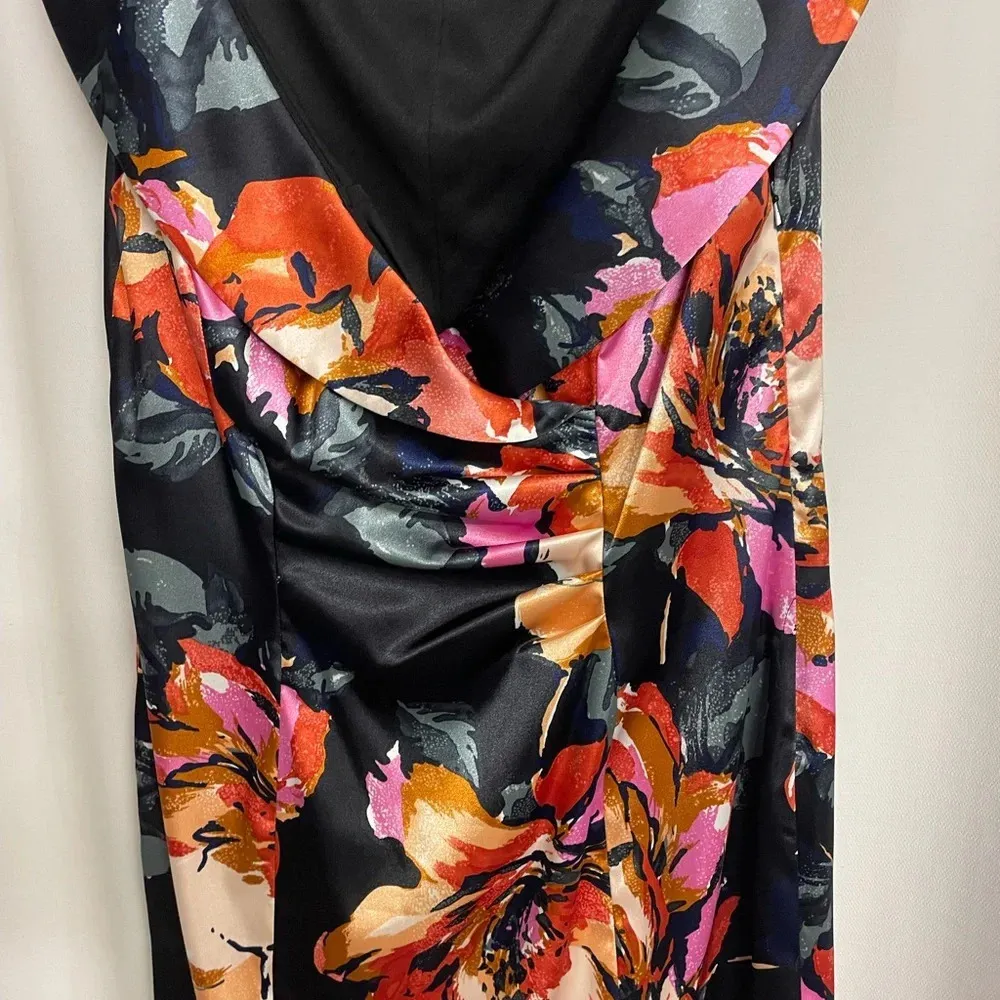 collared sheath dress size 12 red/pink/black/orange - Image 3