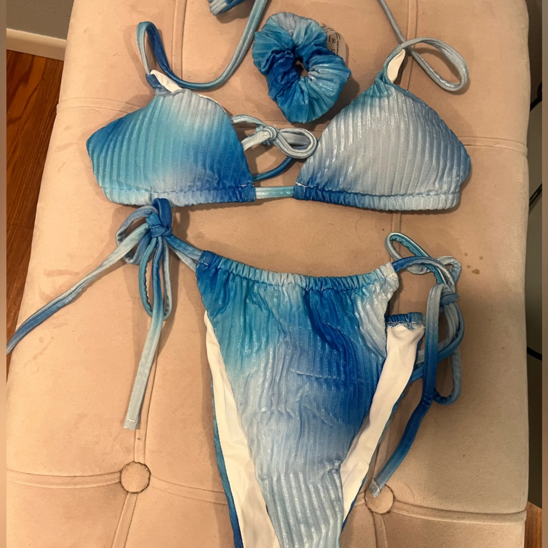 New velvet bikini Blue Size M - Image 2