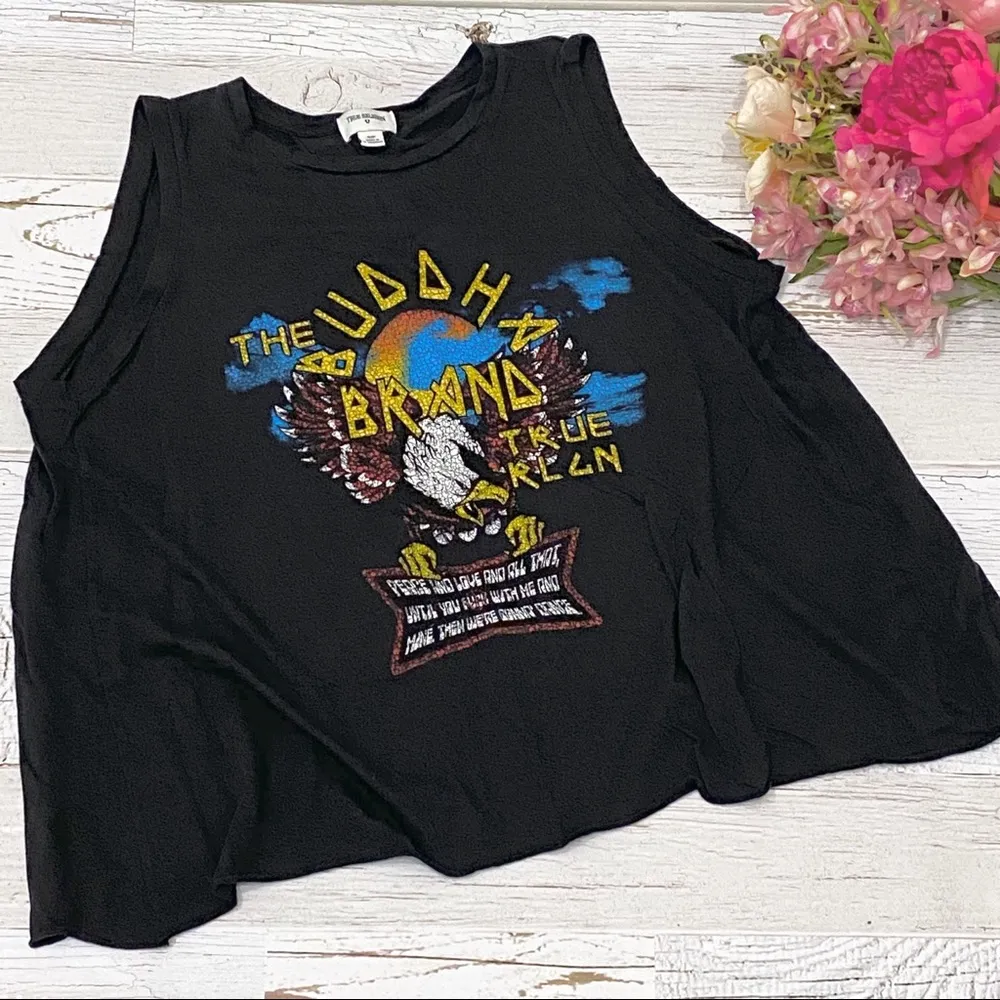 True Religion Buddha Brand Split Back Tank - Image 5