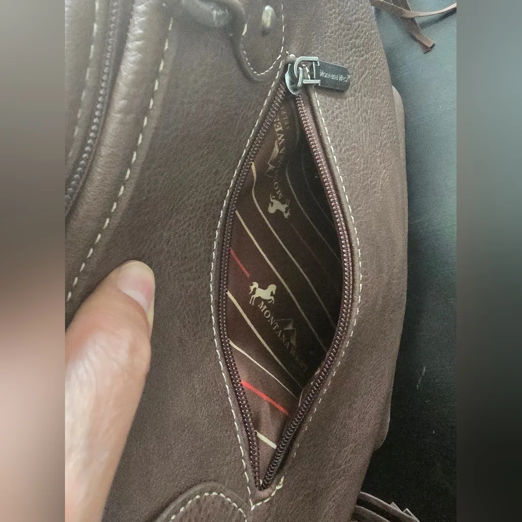 Western Aztec Tapestry‎ Concealed Tribal Carry Tote Bag Ivory - Image 15