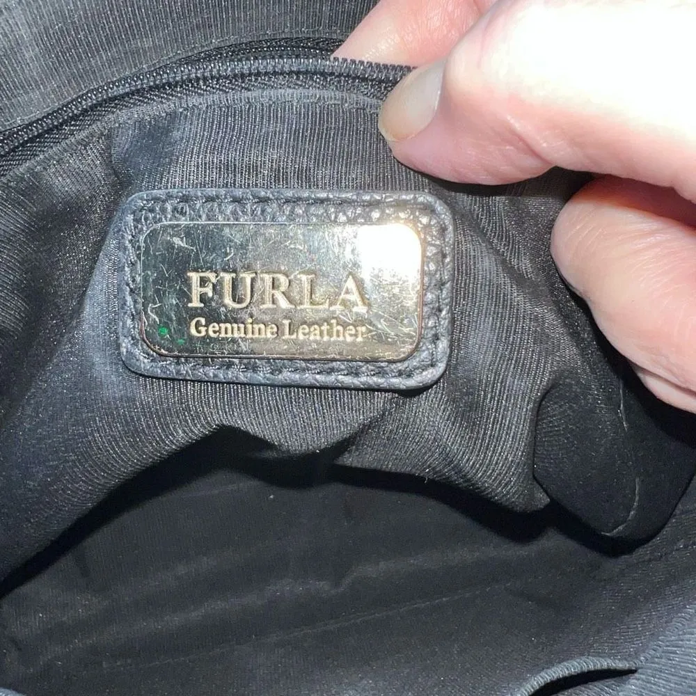 Furla Leather Top Zip Medium Tessa Handbag - Image 10