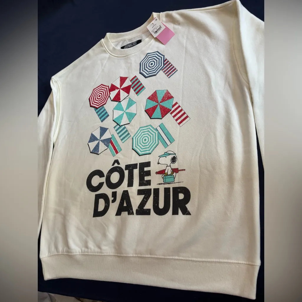 💖💖Peanuts Beige sweater size Medium Wide💖💖 - Image 3