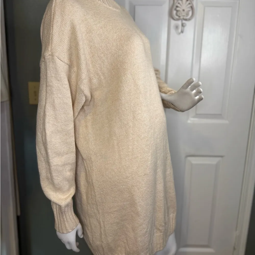 Abound NWT Heather Beige Mini Sweater Dress Women Size Large. - Image 6