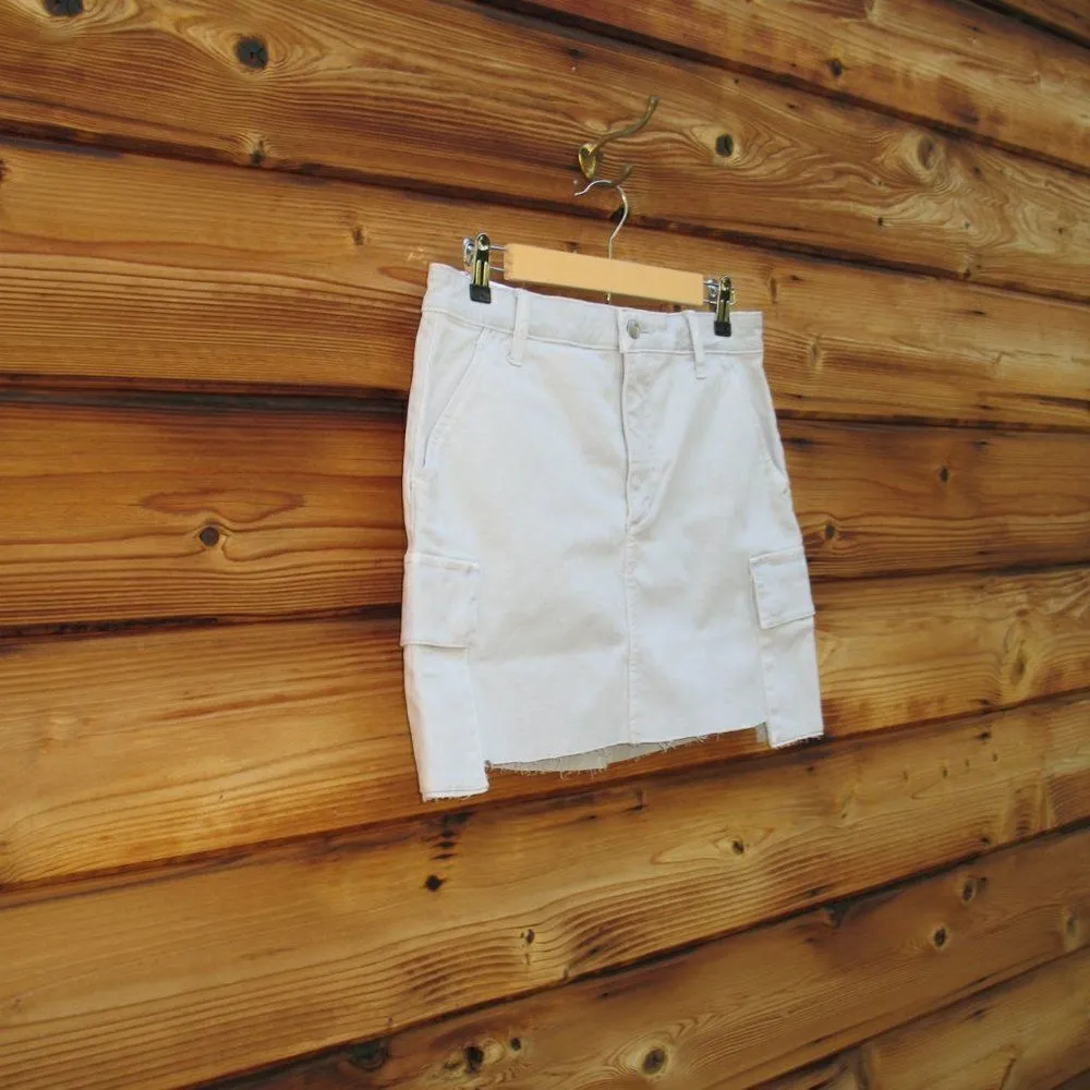 NWT Khaki Tan High Waist  Denim Jean Skirt 29 8 - Image 4