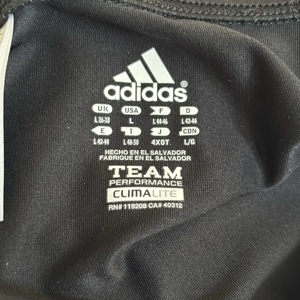 Team Performance ClimaLite Black Compression Shorts Sz L Black Logo - Image 3