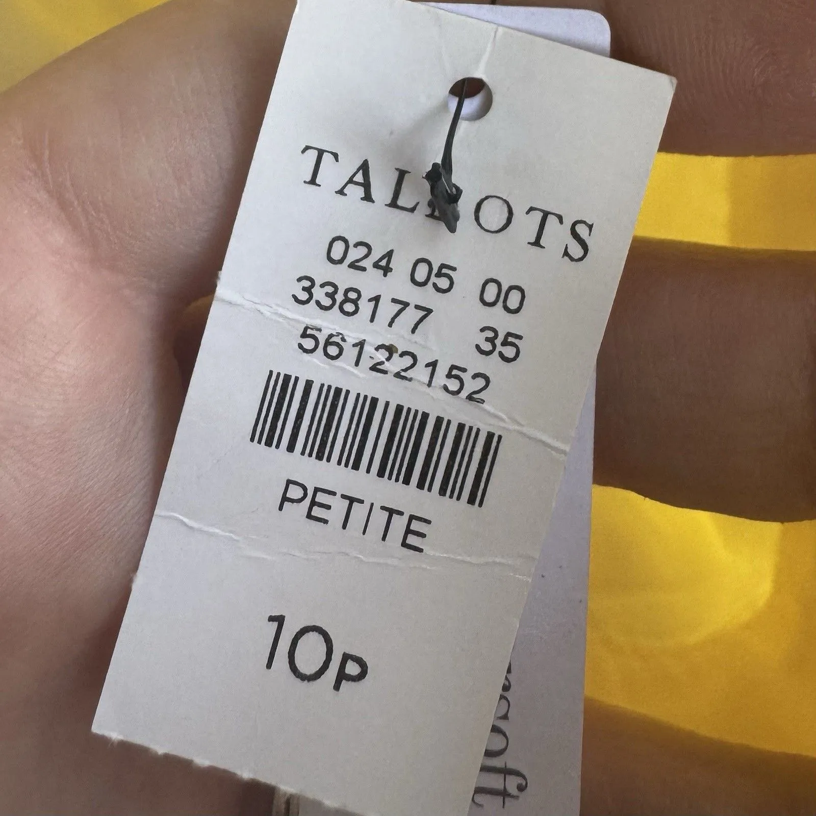 Talbots Yellow Soft Cotton Twill Relaxed Chino Pants Size 10P Trouser Preppy NWT - Image 7