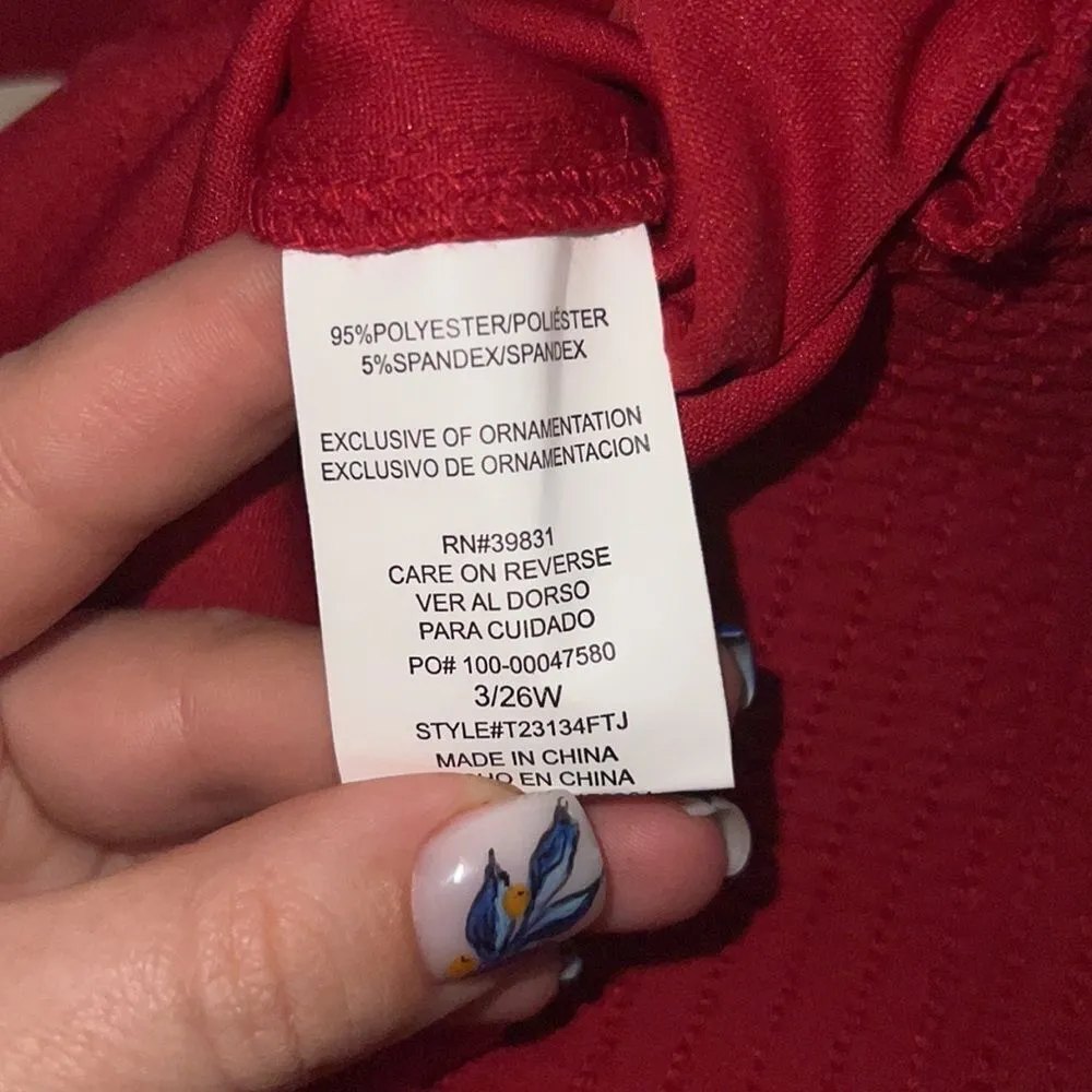 ✨Jolt Red Jogger Belted Pants✨ - Image 6