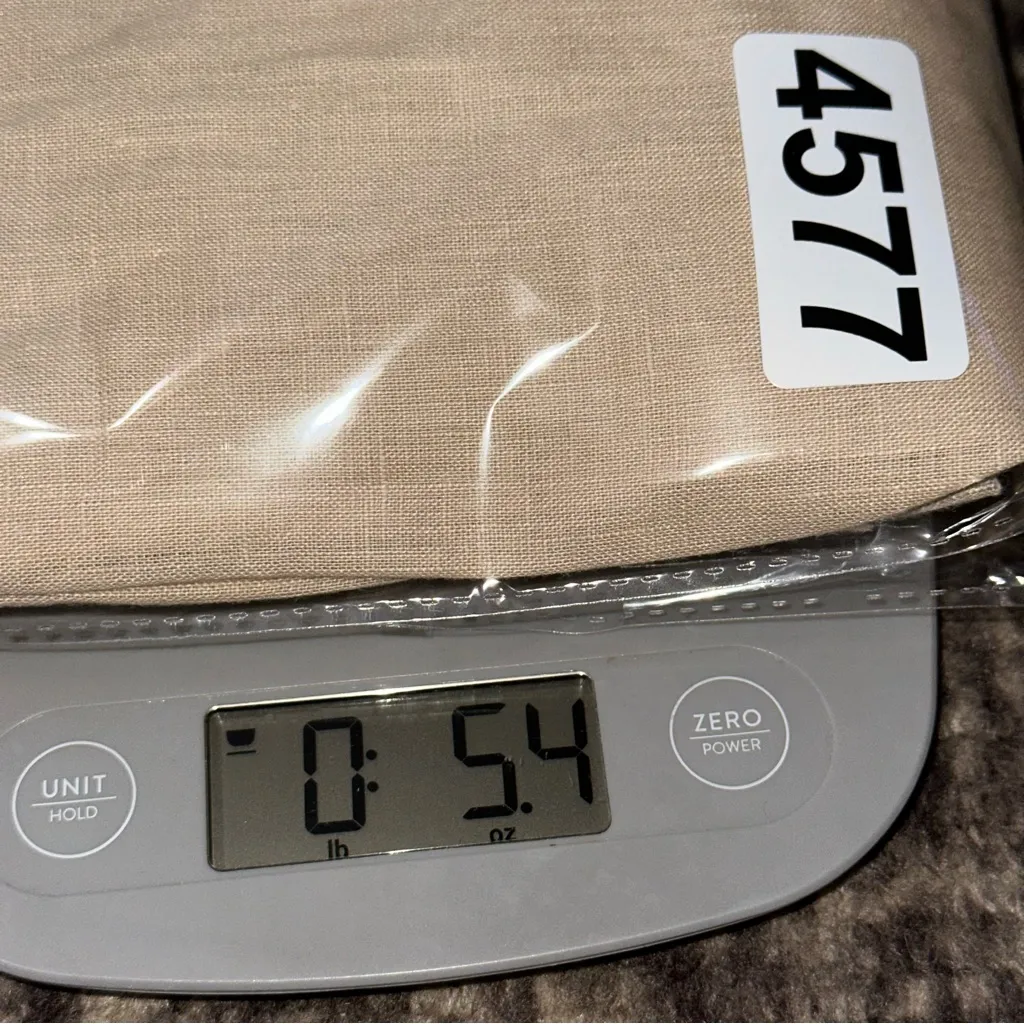 Calypso St Barth Women’s Size M Tan Beige Linen White Sequin Neck Mini Dress - Image 10