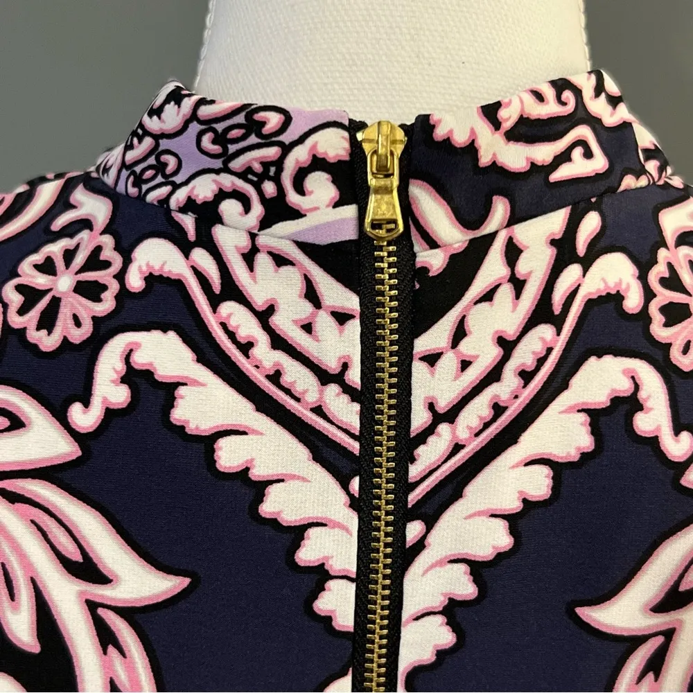 Just…Taylor Sleeveless Sheath Dress Navy/Pink/Purple Size 6 Blue - Image 5