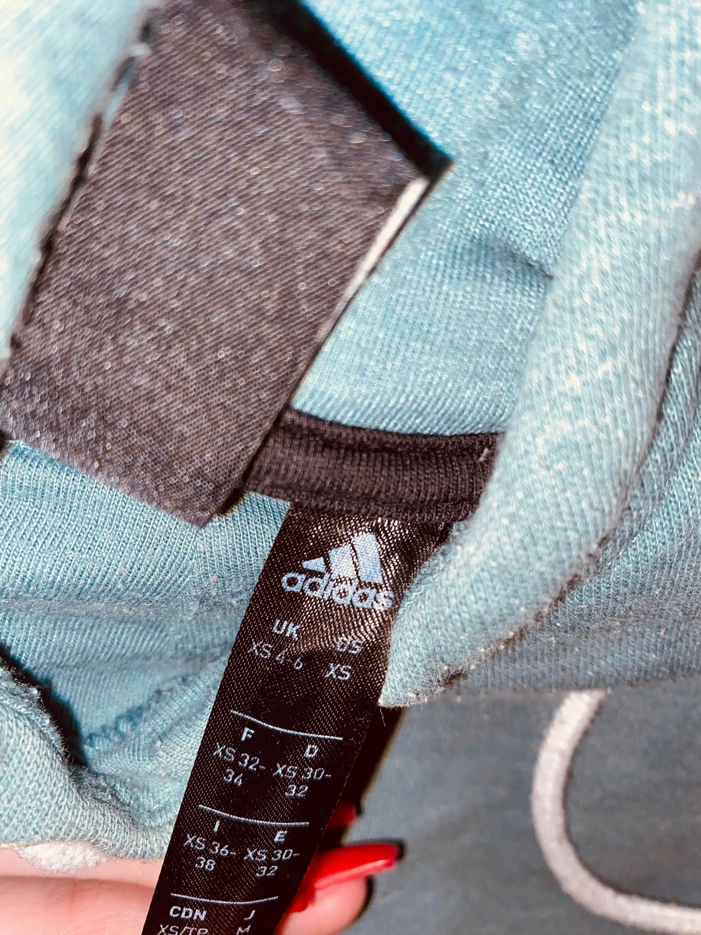 Adidas teal  hoodie - Image 2