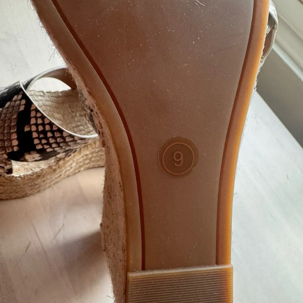 TORY BURCH snake Leather espadrilles Size 9 - Image 7