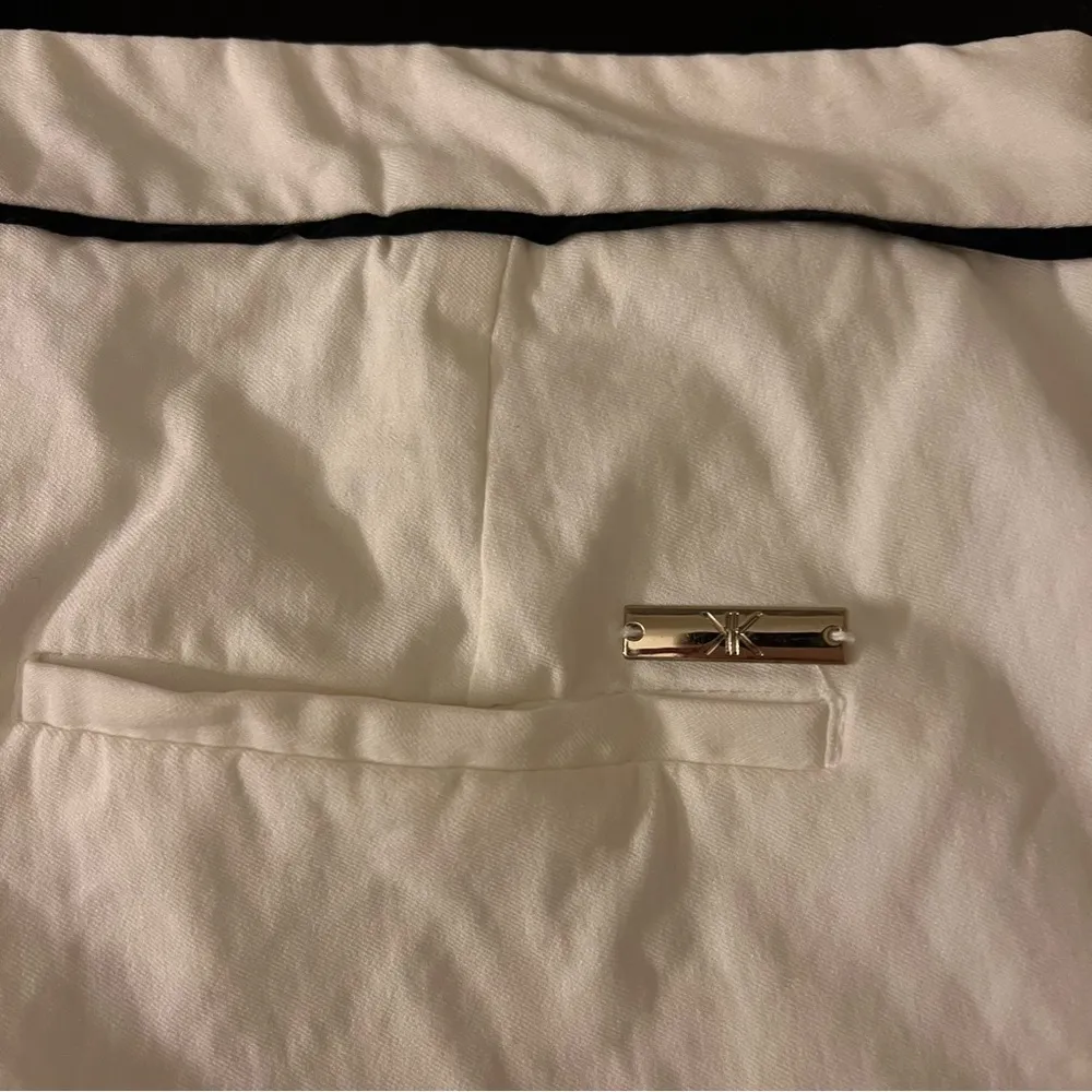 Kardashian Kollection White trousers, 11” rise, stretchy, size 14 - Image 7