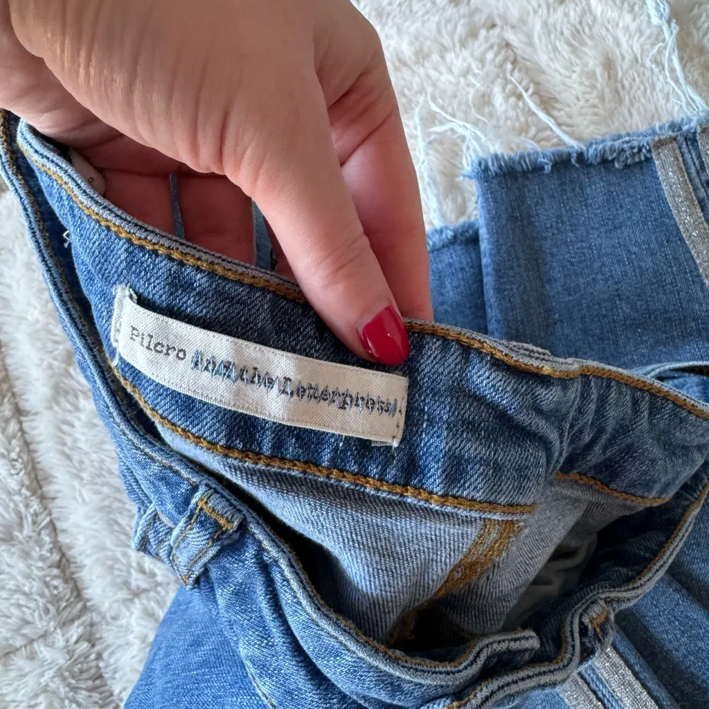 silver striped jeans - Image 3