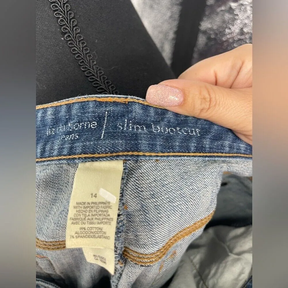 Liz Claiborne‎ slim bootcut size 14 blue jeans - Image 6