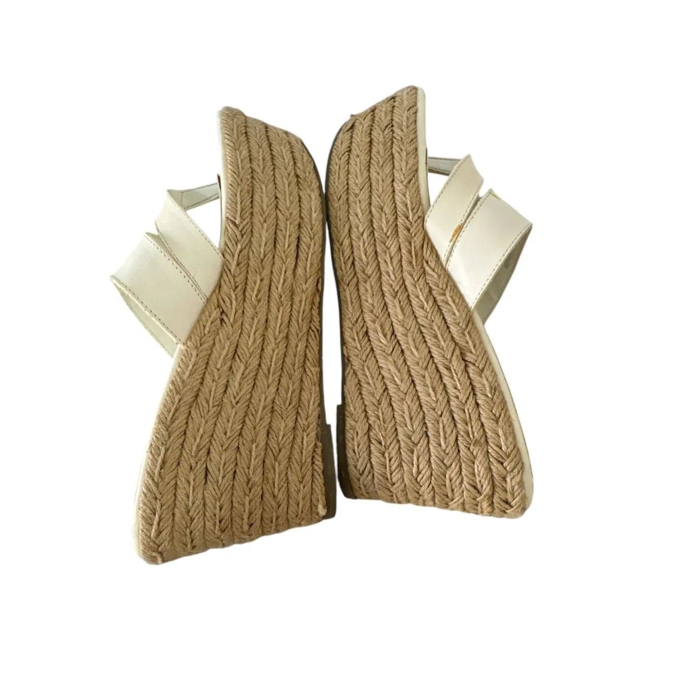 Y2K Vintage Calvin Klein‎ Womens sz 8 Chunky Leather Slip on Platform Wedges 90s - Image 5