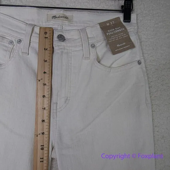 New! Madewell Kick‎ Out Full-Length Jeans vintage canvas, size 27 - Image 7
