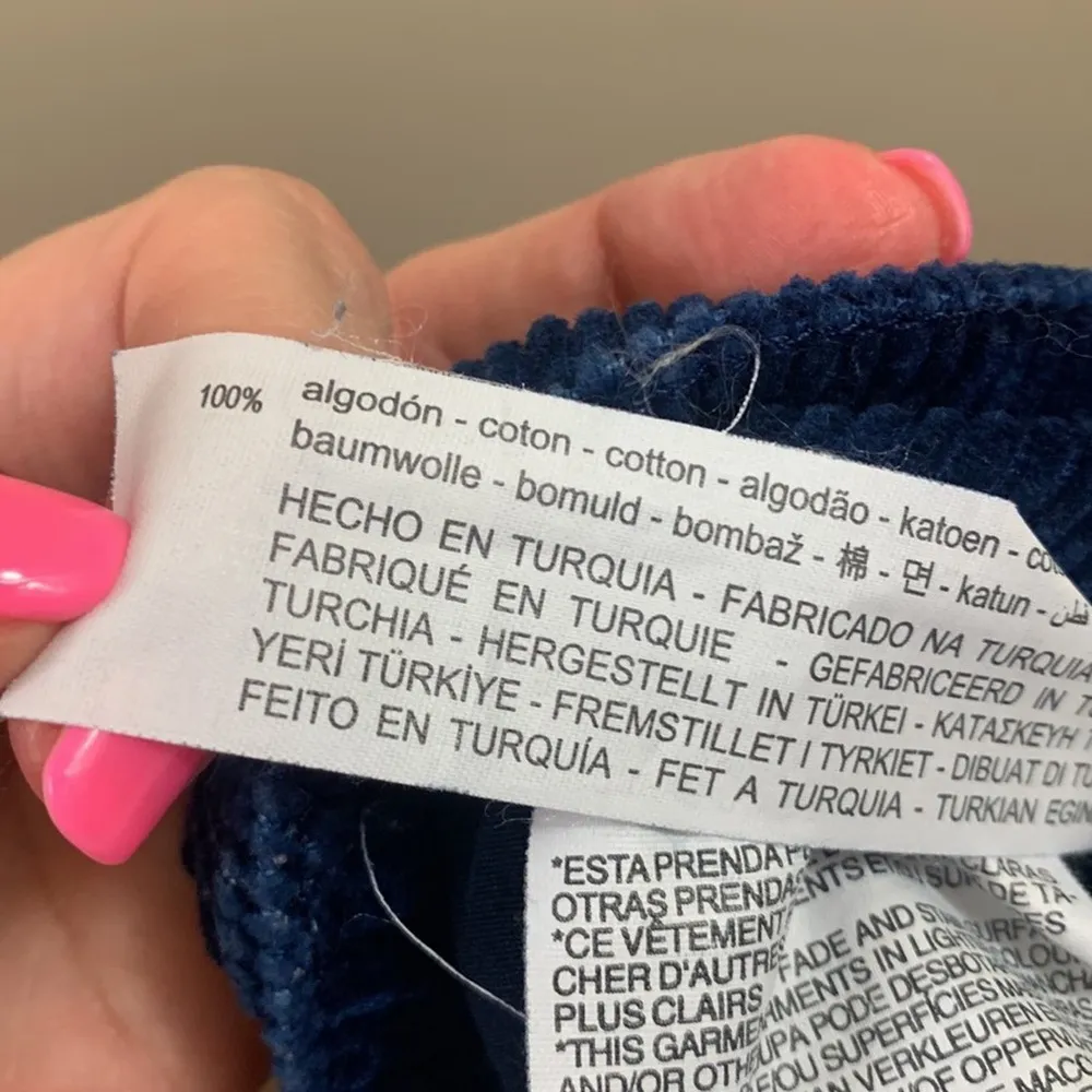 Zara TRF Corduroy Navy Mini Skirt - Image 5