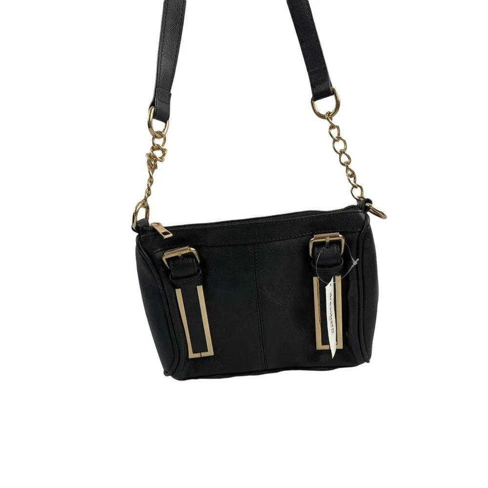Dressbarn Women's Black & Gold Purse - Image 2