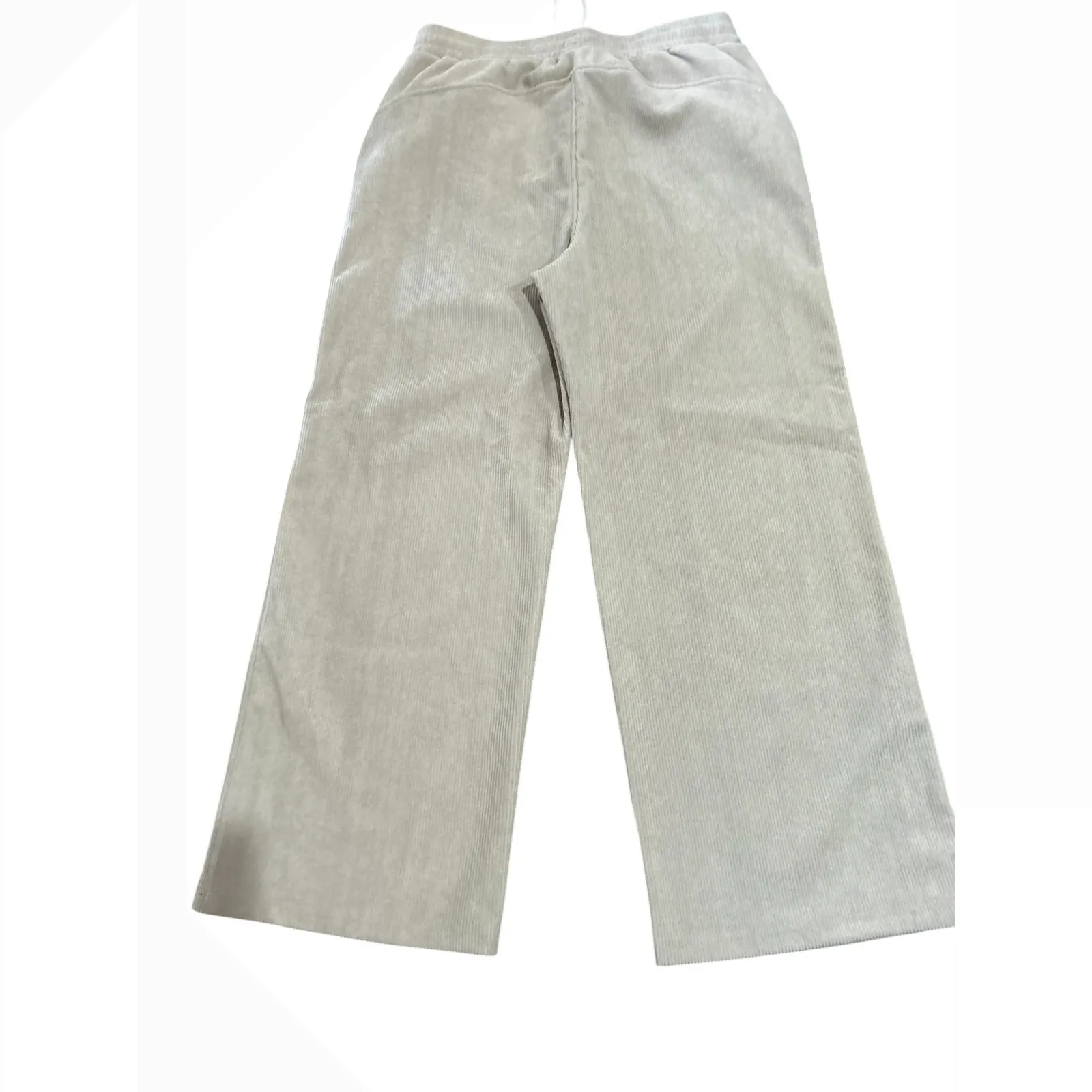 Halara Corduroy Wide Leg Pants Beige Lounge Comfort Size‎ M - Image 4