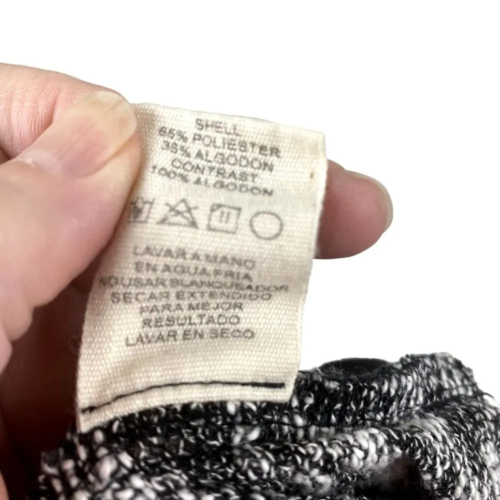 textured, open waterfall vest, size Large, geometric print lining - Image 11