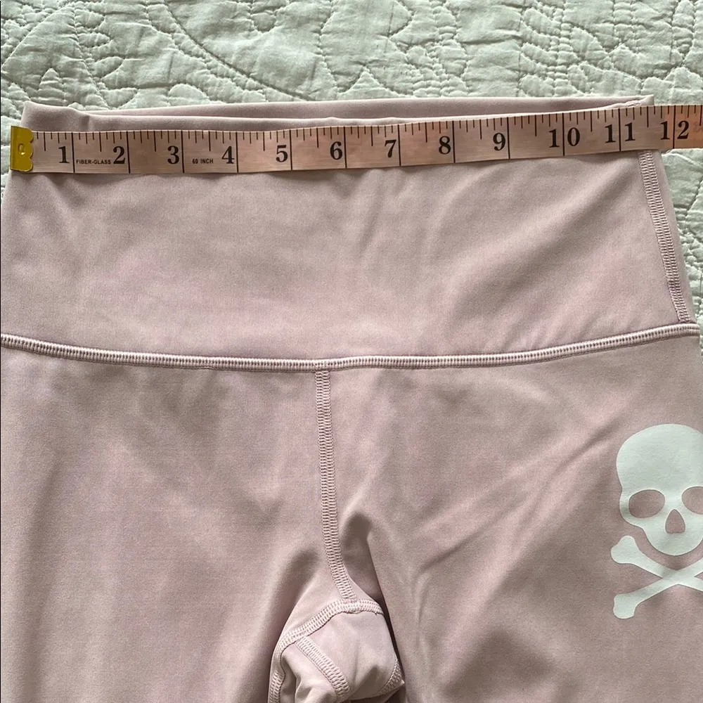Lululemon x SoulCycle Skull Wunder Under High Rise Leggings Snow Wash Pink Sz 4 - Image 10