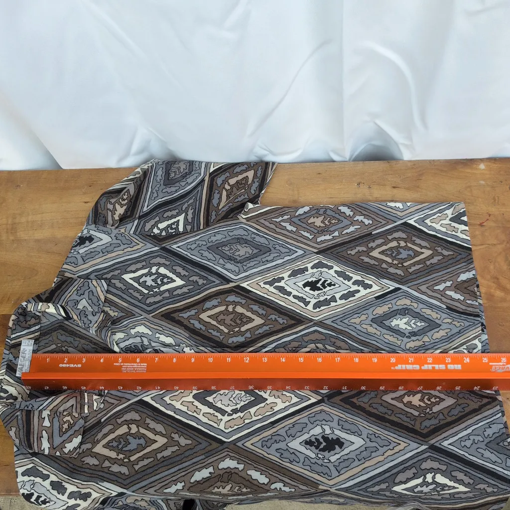 Jaeger  London lightweight wool geometric pattern shirt - Image 6