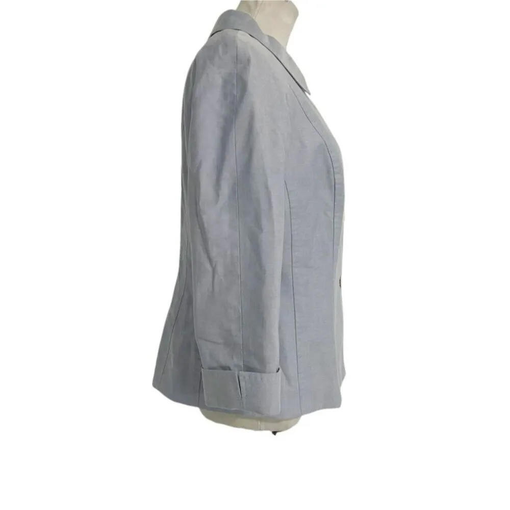 346 Brooks Brothers Size 8  Top Blouse Jacket Blazer Button Down Collared - Image 3