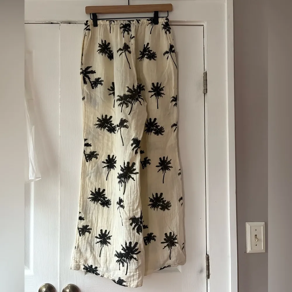 ASOS Gauze Palm Tree Pants US 4‎ excellent Condition - Image 2