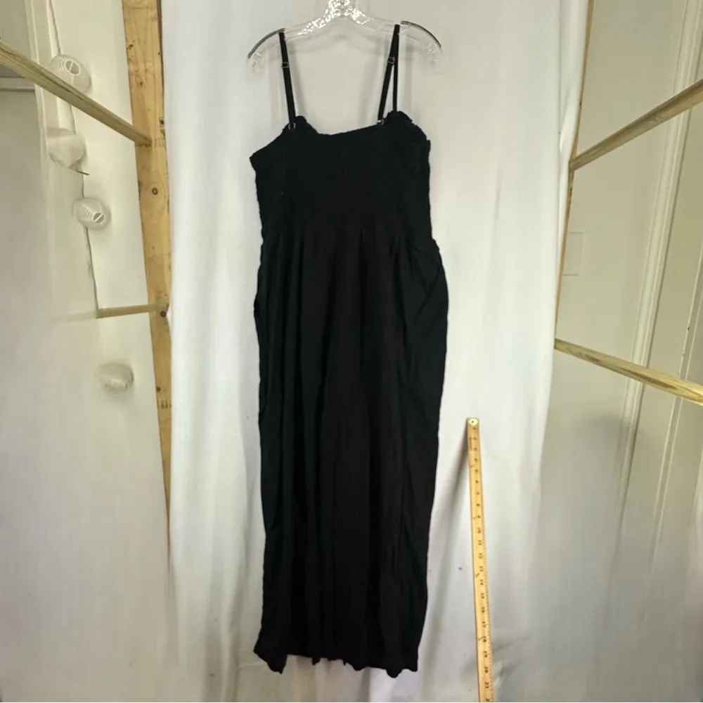 Universal Thread Linen Jumpsuit Tank Womens XXL Black - Image 2
