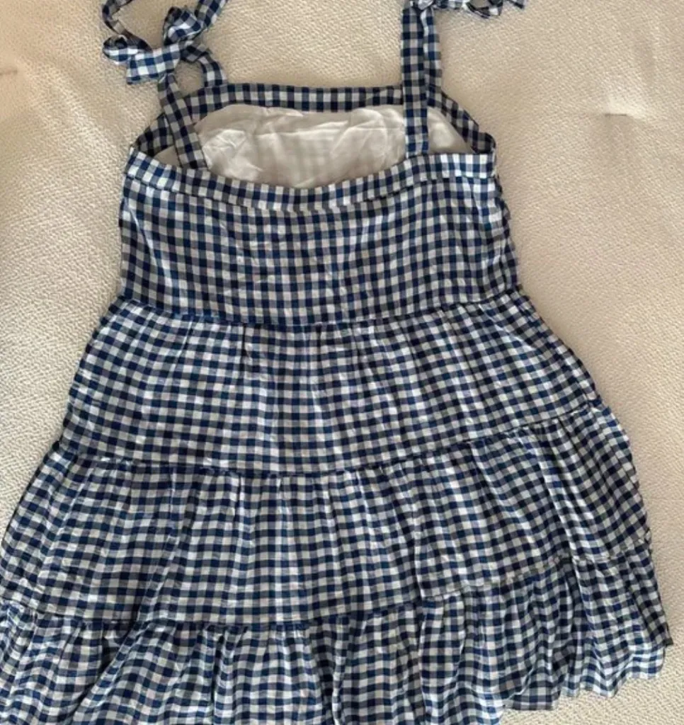 Pink Lily Gingham Sundress - Image 2