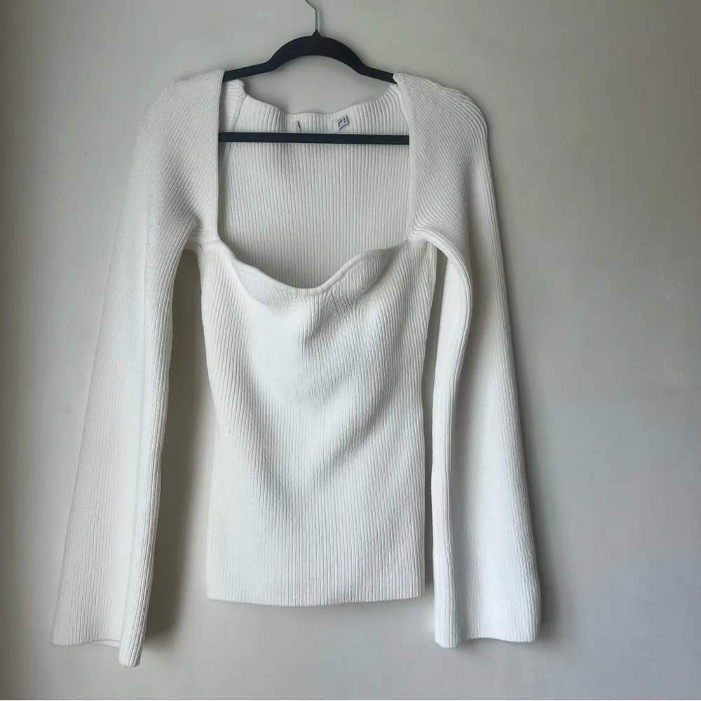 Petal & Pup Aquerelle White Stretch Knit Sweater 12 - Image 9