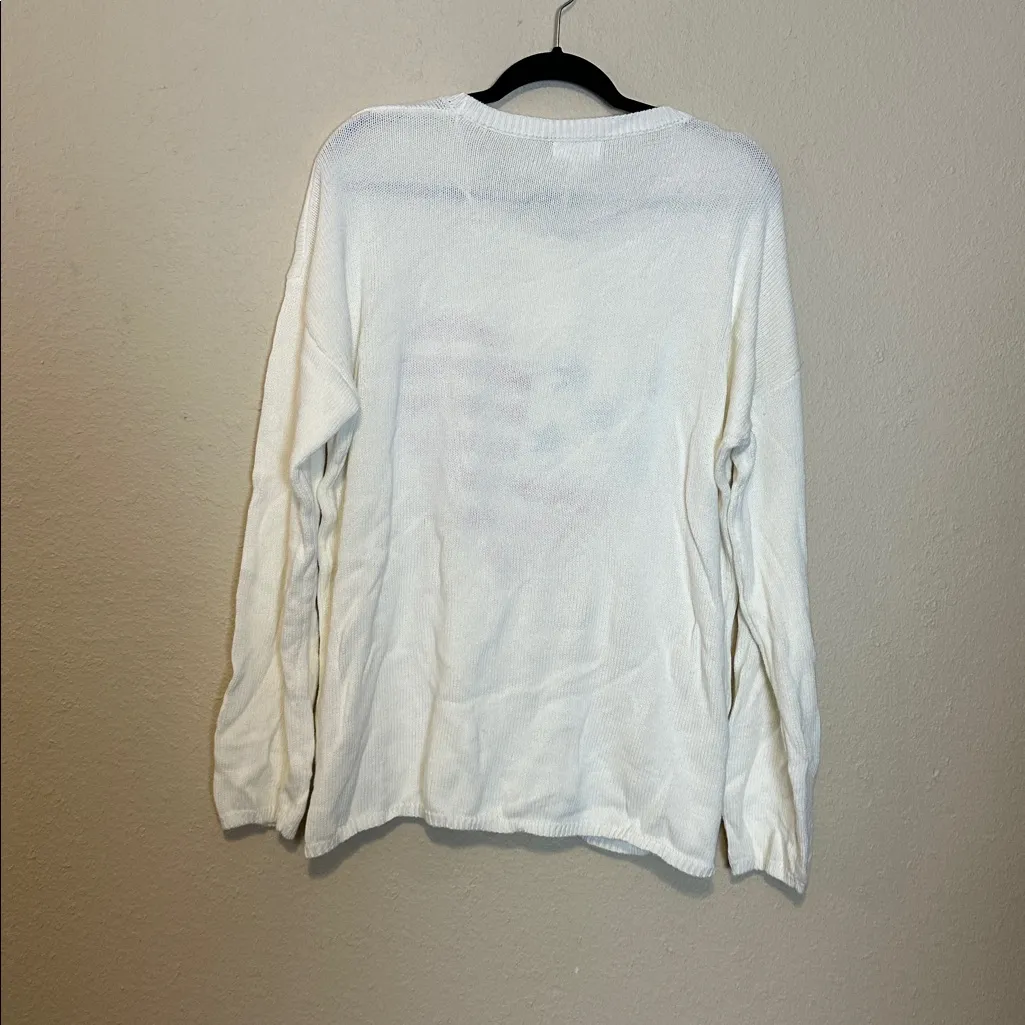 Anniewear Heart Flag‎ sweater Size XL NWT Blue - Image 7