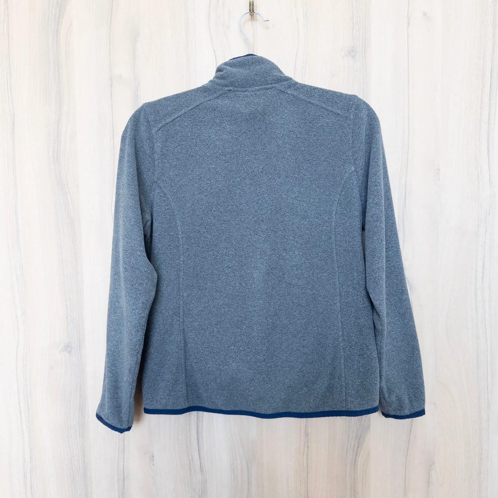 LLBean Womens Fleece Jacket Size S Gray Full Zip Outdoor Gorpcore Hiking Sporty - Image 6