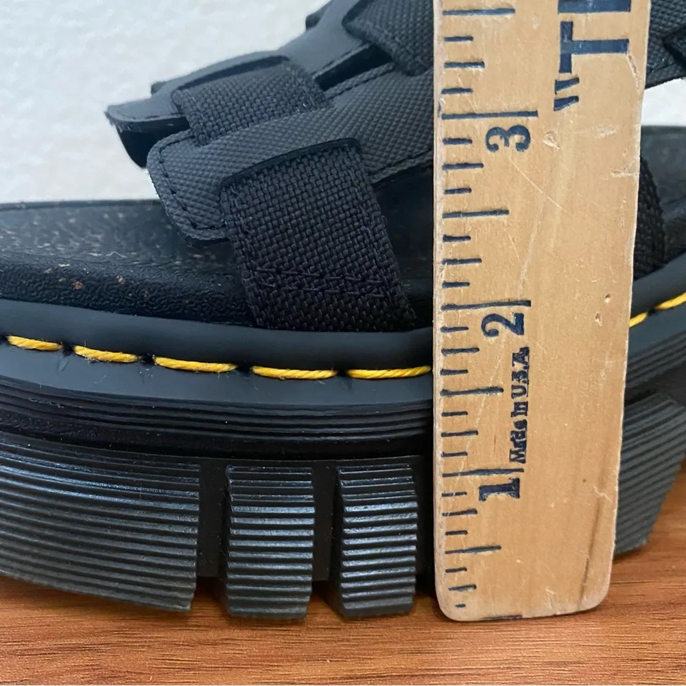 DR MARTENS Ricki Gladiator Black Platform Gladiator Sandals Size 5 US 3UK 36EU - Image 11